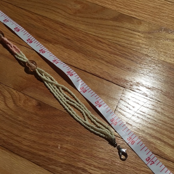 Long Coral Ombré Beaded Necklace - Picture 5 of 5